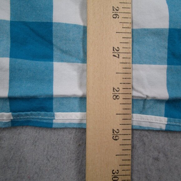 Bonobos Shirt Mens XL Slim Fit Blue Check Long Sleeve Button Up Casual Work - Picture 7 of 10